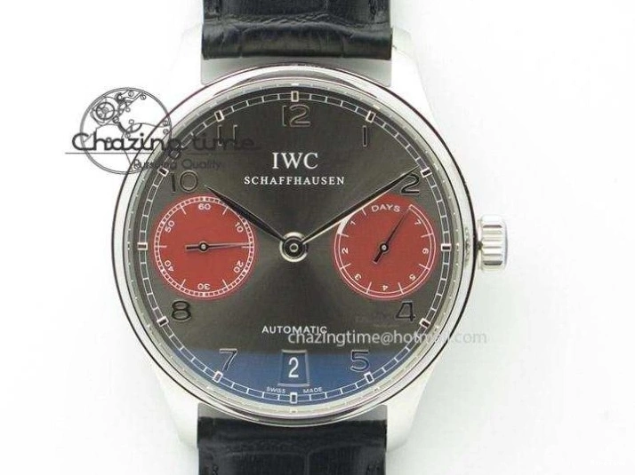 MIROTIME 1230 Portuguese Chrono IW3716 RSF 1:1 Best Edition Blue Dial on Black Leather Strap A RelaxedFit 7045